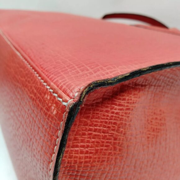 LOEWE Shoulder Bag Red Leather - Picture 6 of 9